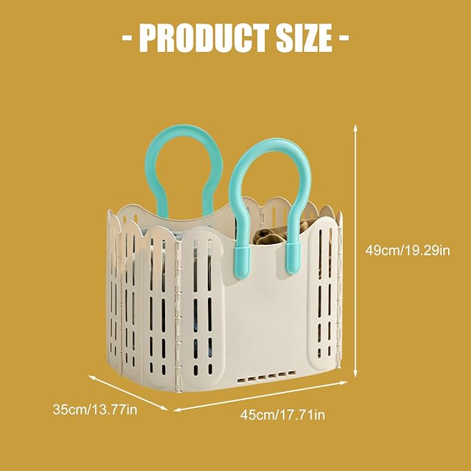 Collapsing Laundry Basket Pliable Obstruct For College Dormitory Space Saving Plan Permanent PRESENTATION Ventilated Net Thin Transportable Student Laundry Solution