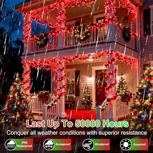 WUXYIYANG 340 LED 90FT Red Valentine Lights, 12 Pro Modes and Timer Memory