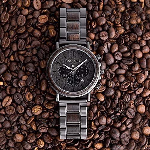 2win Engraved Wooden Watch for Boyfriend My MAN Fiancé Husband Customized Personalized Wood Watches for Men Birthday Anniversary Personalized Watch