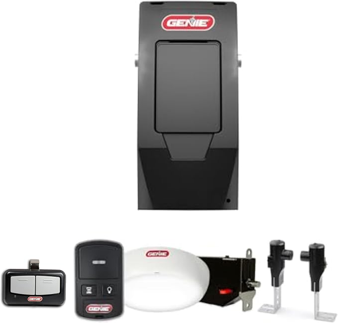 Genie 6072H-O Residential Wall Mounted Garage Door Opener, Black | Ultra-Quiet, Space Saving Compact Design, Wireless Wall Console, 1 Remote, for Residential Garage Doors up to 14ft tall