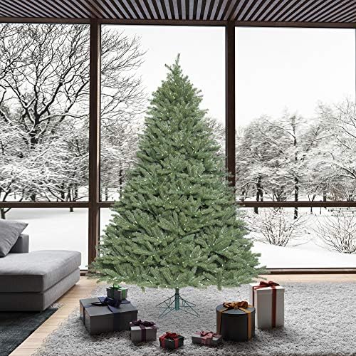 Vickerman 7.5' Colorado Spruce Artificial Christmas Tree, Warm White LED Lights - Faux Spruce Christmas Tree - Seasonal Indoor Home Decor