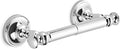 khtumeware Double Post Toilet Paper Holder Vibrant Polished Chrome Tissue Roll Holder for Bathroom Organization and Storage Single Double Toilet Tissue Holder Wall Bathroom Accessories (1-Pack)