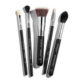 Sigma Beauty Most-Wanted Brush Set — Set of 5 Favorite Makeup Brushes for Foundation, Highlighter, Eyeshadow, Pencil Liner, and Blending (5 pcs)