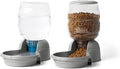 Petmate Replendish Gravity Automatic Dog Water Dispenser Pet Waterer and Pet Feeder Set with Microban Protection Base, 100% BPA Free, Wide Mouth Bowl - 1 Gallon Water, 5 lb Food