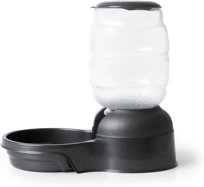 Petmate Replendish Gravity Automatic Dog Water Dispenser Pet Waterer and Pet Feeder Set with Microban Protection Base, 100% BPA Free, Wide Mouth Bowl - 0.5 Gallon Water, 2 lb Food