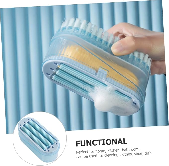 Alipis 5pcs Foaming Soap Dispenser Scrubbing Brush Dual-Sided Soap Box for Home Use for Bathroom Kitchen and Laundry Cleaning Lake