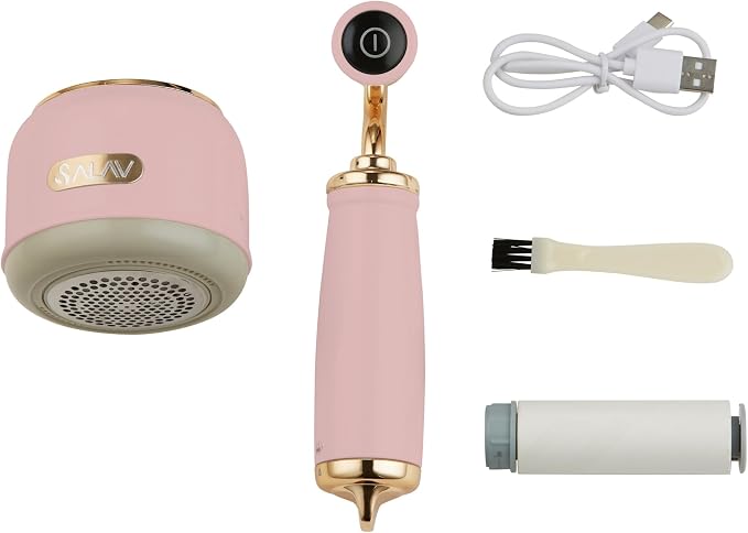 SALAV Retro Edition 2-in-1 Rechargeable Fabric Shaver & Lint Roller