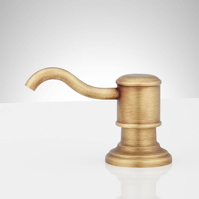 Signature Hardware 448559 Amberly Soap Dispenser - Polished Nickel
