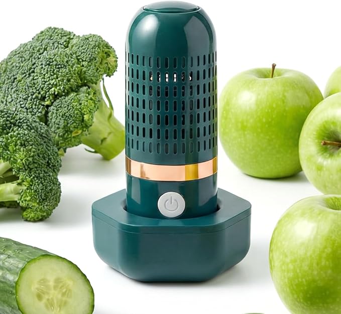 Fruit and Vegetable Cleaning Tool, Produce Cleaning Brush Alternative for Kitchen Use, Portable Food Washing Accessory for Fruits Vegetables and Seafood (Green)