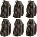 SPARTA Scrub Brush with Iron Shaped Handle and Stiff Bristles, Heavy Duty Scrubber Brush for Kitchen, Bathroom, Shower, Tile, Sink, Carpet and Bakepans, Heavy Duty, 6 Inches, Brown, (Pack of 6)