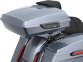 Advanblack Road Glide Tour Trunk Pack Gauntlet Grey Metallic Razor Tour Trunk Pack Backrest Pad for '97-'25 Harley Touring Road King Street Glide Electra Glide CVO models
