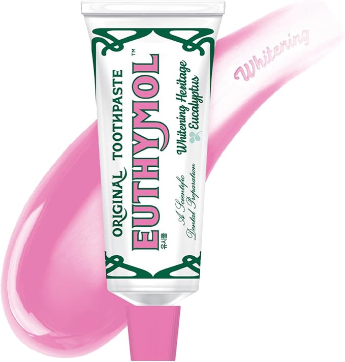 EUTHYMOL Whitening Toothpaste, Stain Removal in 2 Weeks | 3.7 fl oz | Whitening Toothpaste for sensitive Gum & Teeth, Stain Removal in 2 Weeks, Bad Breath, Cavity Prevention, Aluminum Tube