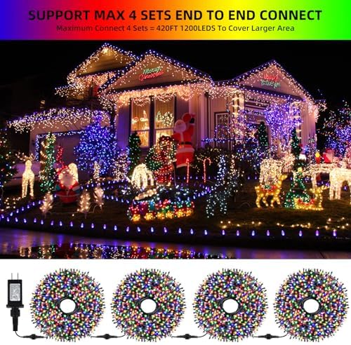 MZD8391 105FT 300LED Christmas Light Outdoor Indoor,Christmas Tree Light