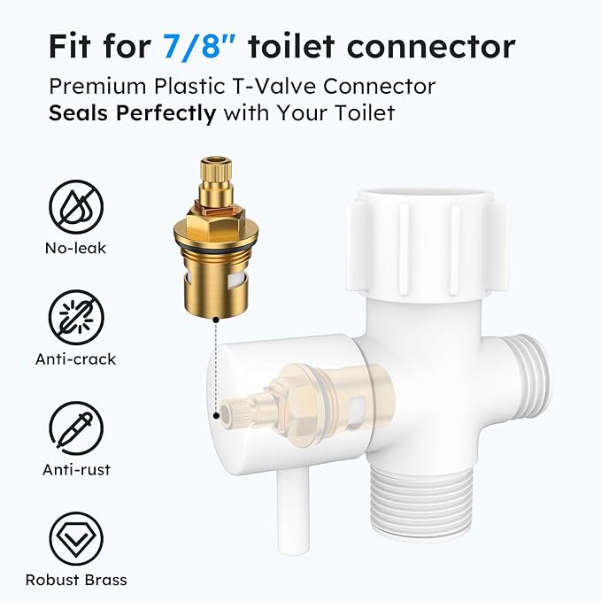 Arofa Matte White Bidet Sprayer for Toilet, Handheld Jet Sprayer Adjustable Water Pressure Muslim Shower with Bidet Hose, Bidets Faucet for Existing Toilets Cloth Diaper Spray for Baby/Feminine Wash