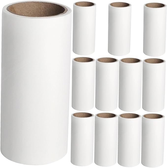 Toddmomy 12pcs Household Lint Roller Convenient Fur Remover for Pet Hair Clothes Carpets Furniture Easy to Use Compact Design for Home Travel