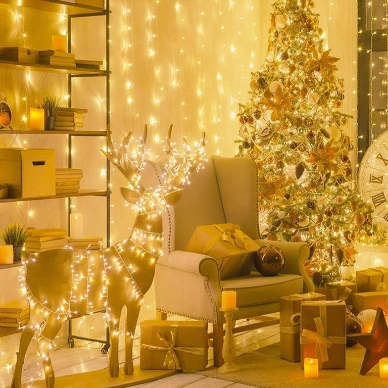 200 LED Connectable String Lights with Remote, Warm White to Cool White