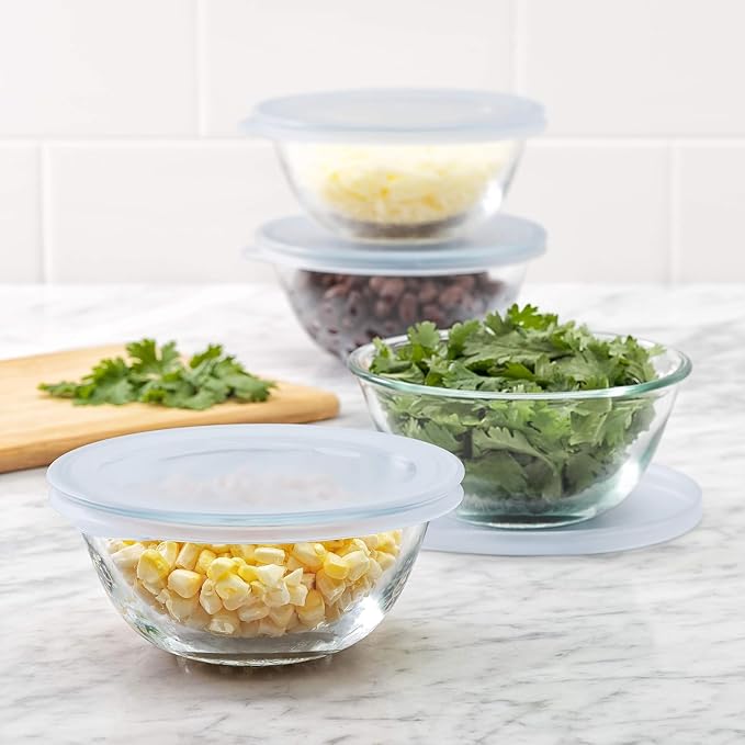OXO Good Grips 8-Piece Glass Prep Bowl Set, Small 295ml - Pack of 2