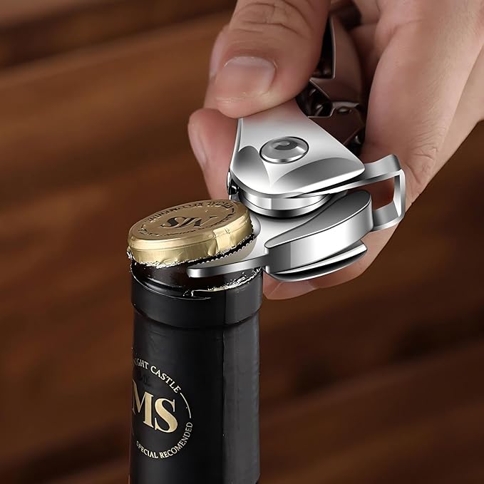 Wine Opener -Professional Corkscrew Wine Opener with Foil Cutter & Cap Remover， Manual Wine Key for Waiters, Bartenders & Home Use，Gift for Wine Lovers，the unicorn beetle looks