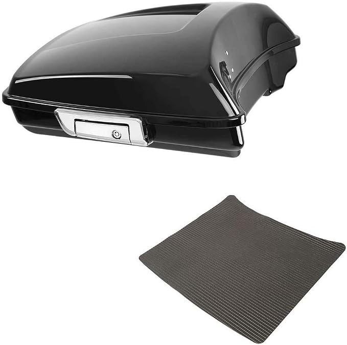 TCMT 5.5" Razor Motorcycle Trunk Box W/Latch Key Fits For Harley 2014-2025 Touring CVO Road King Road Glide Street Glide Electra Glide Pack