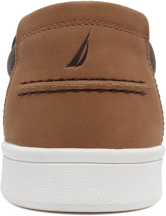 Nautica Men's Slip-On Loafers Casual Moc Toe Sneakers Boat Shoes Slipper for Men – Lightweight & Comfortable - Derwin