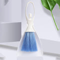 2 in 1 Mini Dust Pan and Brush Set Small Broom and Dustpan for Office, Keyboard, PC, Window, Car Cleaning - Mini Hand Broom - Compact Cleaning Tool for Efficient, Quick Cleanup
