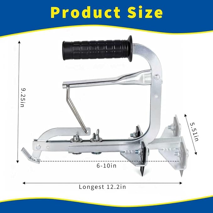 Adjustable Heavy Duty Brick Tongs Laying - PaverRemoval Tool Device for the Efficient Laying of Paving Blocks,Directly From the Stack Brick Tongsfor Blocks Brick - Cutter Paver Splitter Projects