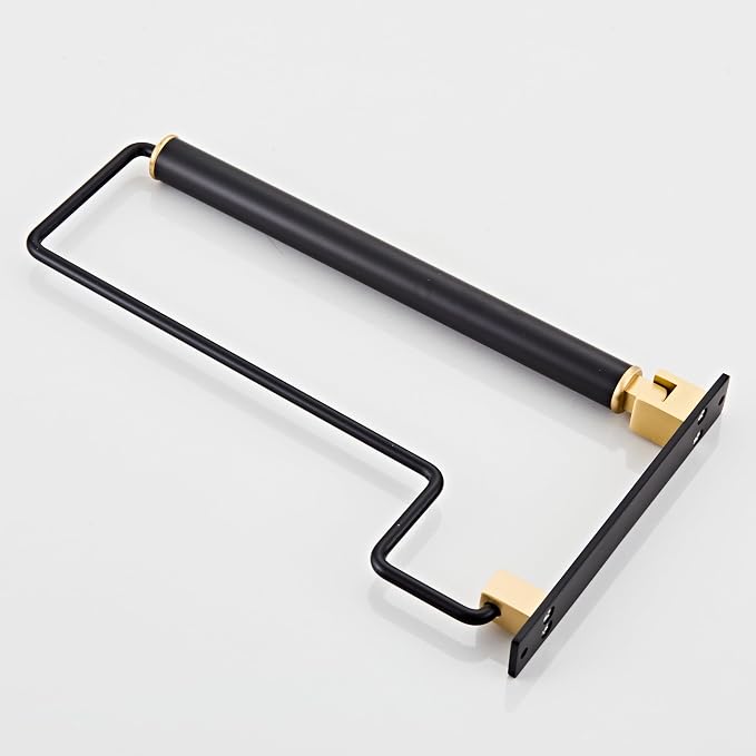 Folding Clothes Hanger Drying Rack Black Wall-Mounted Clothes Organizer for Laundry Room Closet Storage