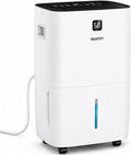 Yaufey 150 Pints Dehumidifier for Home, Basement and Large Room up to 7000 Sq. Ft., with Drain Hose, Timer, Intelligent Humidity Control and Large Water Tank