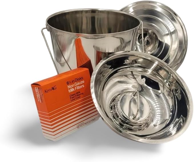 SS Strainers (Large Strainer & Pail Combo, 17 L Pail & Large Strainer Combo)