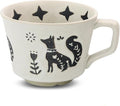11 oz Ceramic Coffee Mug, Stoneware Teacup with Handle | Small Novelty Unique Cup for Tea Mocha Latte Cappuccino, Microwave Dishwasher Safe (Fox)