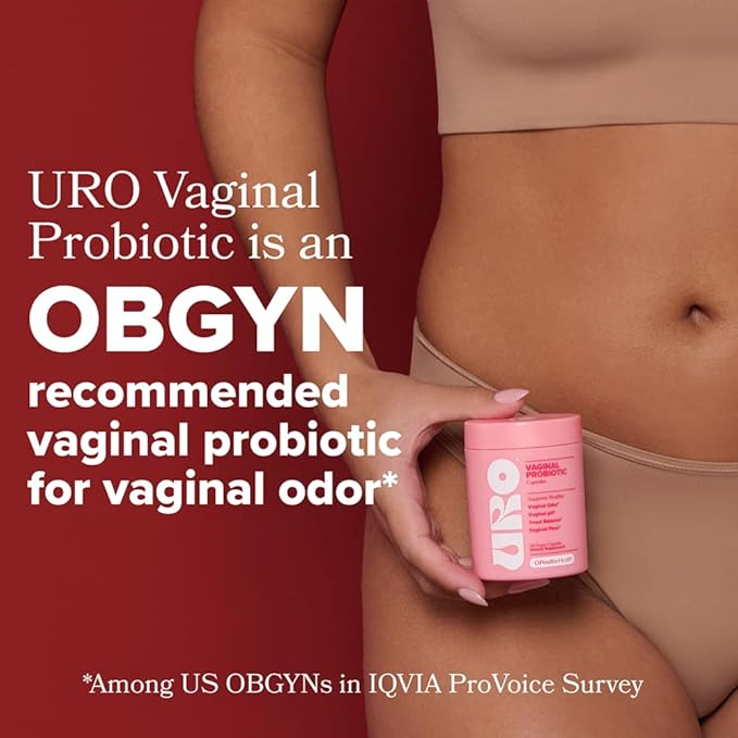 O Positiv URO Vaginal Probiotics for Women pH Balance with Prebiotics & Lactobacillus Probiotic Blend - Vaginal Health Supplement - Support Healthy Vaginal Odor & Vaginal Flora, 60 Count (Pack of 2)