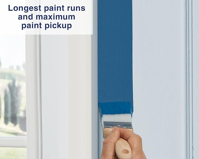 Zibra 4-Piece Furniture Paint Brush Set, Pro Grade, for Refinishing Projects and Painting Furniture
