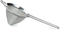 RSVP International Endurance Kitchen Collection, Stainless Steel Fine Mesh Conical Sieve/Colander, Multi-Purpose for Cooking, Baking, Loose Leaf Tea, Bar Strainer Cocktails, 4-Inch