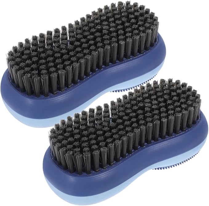 Healeved 6pcs Double-Sided Laundry Scrub Brush for Clothes and Shoes Cleaning Soft Bristle Multi-Functional Tool for Home Office Kitchen and Bathroom Use Iceberg