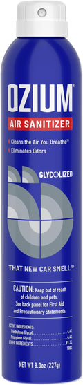 Ozium Air Sanitizer Spray - Room Odor Eliminator for Home, Car, and Office - New Car - 8 oz Can - 1 Pack