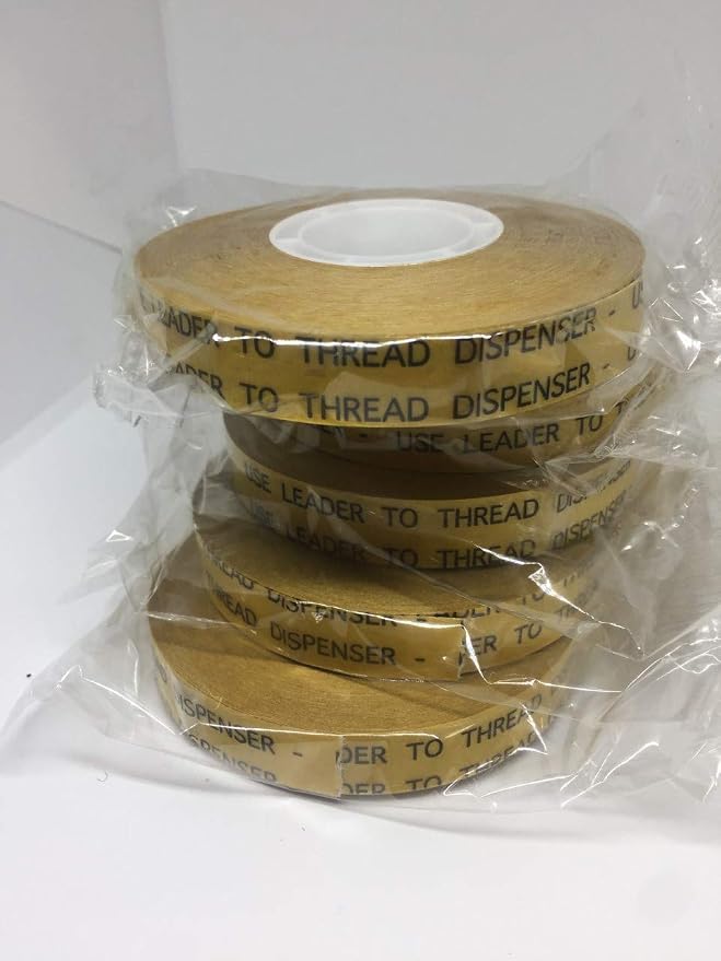ATG Transfer Gun Double Side Refill Tapes, Reverse Wound Adhesive Transfer Tape Acid Free Gold Paper Liner ATG-7502, 1/2" X 36 YD Pack of 4