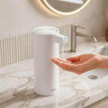 SUNLY Touchless Automatic Soap Dispenser – Clog-Free Pump, Fast Sensor, USB-C Rechargeable, Smudge-Resistant Stainless Steel, for Kitchen & Bathroom Soap Dispenser, White