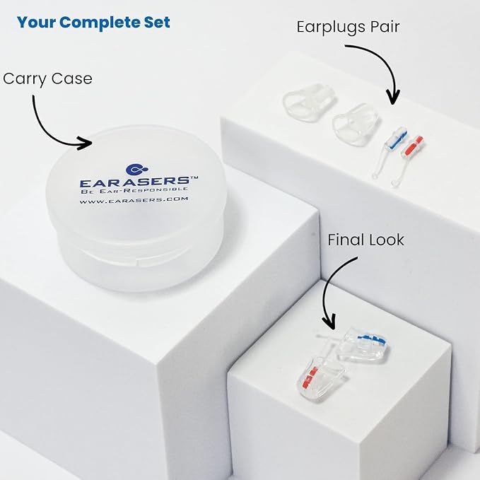 Earasers 26dB Noise Reducing Earplugs - Extra Small