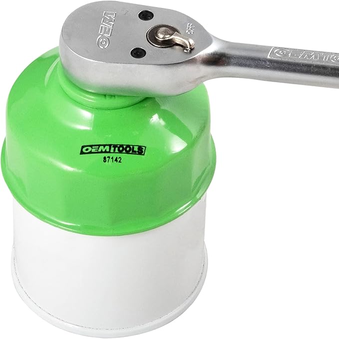 OEMTOOLS 87142 65mm 14 Flute Oil Filter Wrench, Economy Car Oil Filter Remover, Prevents Slippage and Stripping, 3/8 Inch Drive