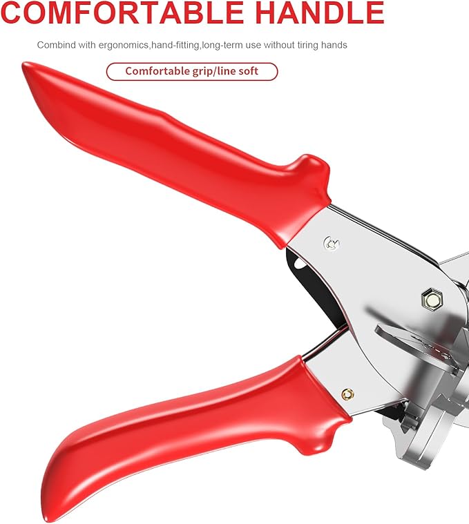 GARTOL Precise Miter Shears, 22.5°-135° Adjustable Angle Cutter for Shoe Moulding and Quarter Round, Hand Tool for PVC Trunking, Soft Wood Trim and Crafting with SK5 Steel Blade & Spare Blade