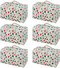 VENO 6 Pack Extra Large Heavy Duty Moving Bags with Wide Opening & Reinforced Handles, Reusable Storage Tote Bags with Strong Zippers for Clothes, College Dorm Essentials & Moving Supplies