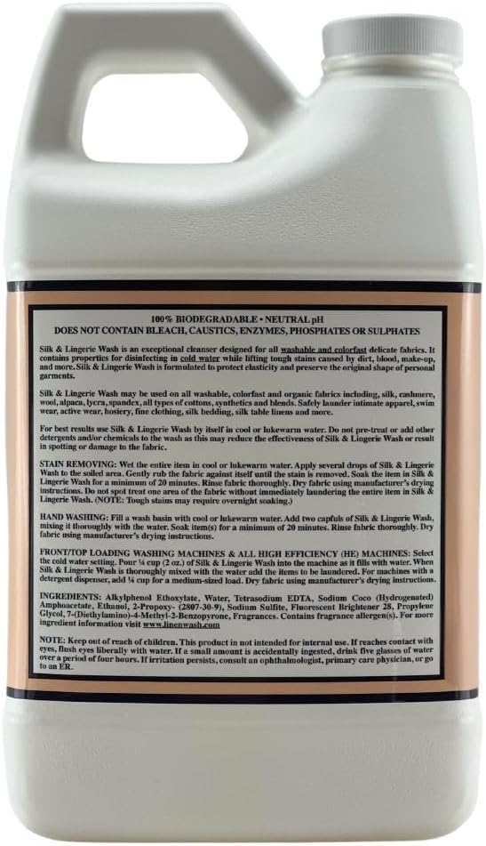 Le Blanc® White Flowers Silk & Lingerie Wash – Luxury Laundry Cleanser for Delicates- 64 oz. (1 pack)