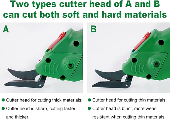 MXBAOHENG Blunt Blade Cutting Head for Wbt-2 Fabric Electric Scissors Cloth Cutter (Model B)