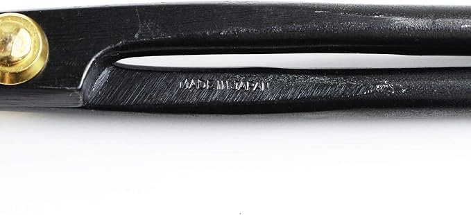 Wazakura Twig Bonsai Scissors Made in Japan 210mm(8.15 inch), Japanese Bonsai Garden Tools, Hasami Pruning Shears - Long Handle Black