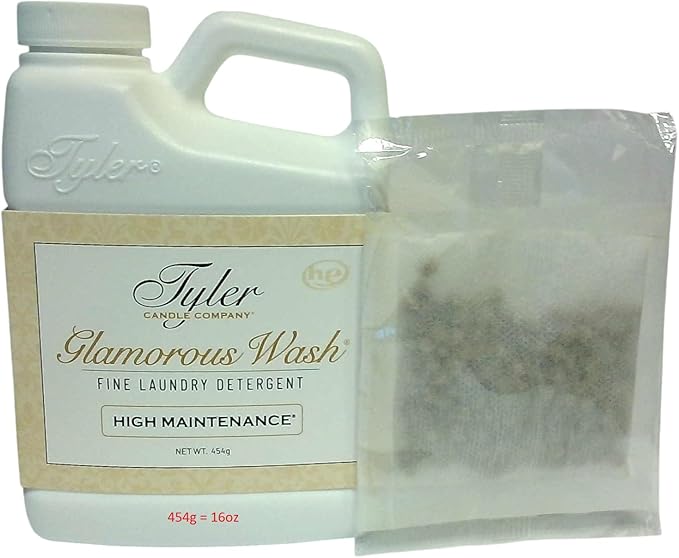 Tyler Laundry Detergent - High Maintenance 16 Fluid Ounce/with Dryer Sachet Single Pouch xL