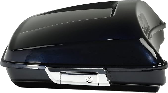 5.5" Razor Motorcycle Trunk W/Latch Key Fit For Harley 2014-2025 Touring CVO Road King Street Glide Electra Glide Ultra Limited Pack Midnight Blue