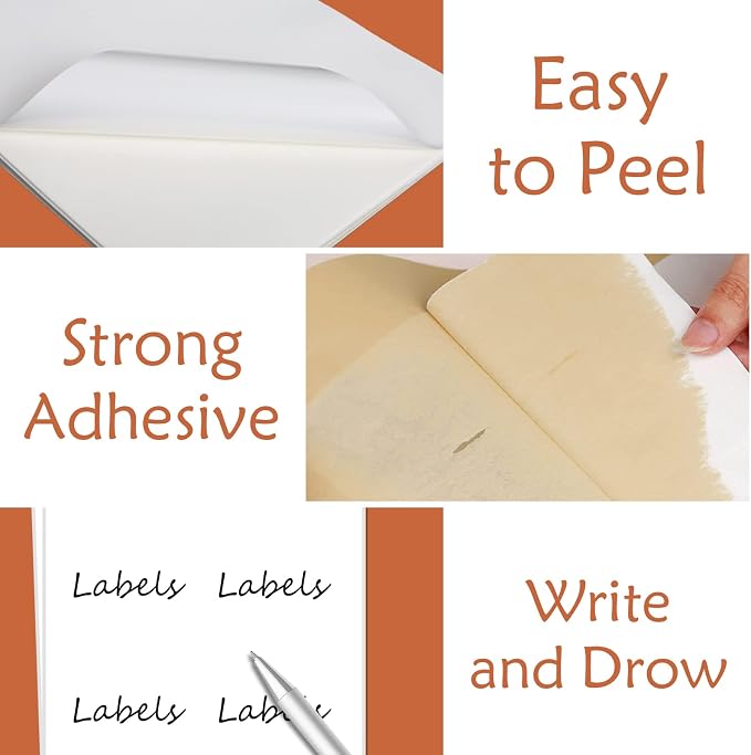 9527 Product 50 Labels 8.5x11 Labels Shipping Address Labels for Laser/Ink Jet Printer, 50 Sheets