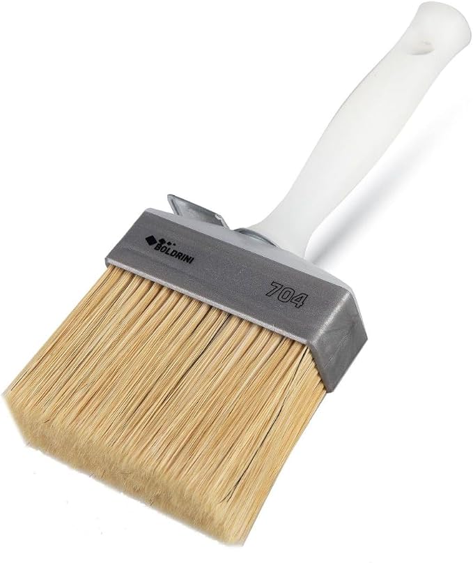 Meoded Lime Wash Brush – Professional Crosshatch Brush for Limewash & Mineral Paints, Natural Bristle Blend