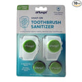Dr. Tung's Snap-On Toothbrush Sanitizer 2 Count (Pack of 10) - Assorted colors