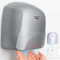 Electric Hand Dryer for Commercial Bathrooms & Home Use (110-120V) - Energy Efficient 650W Automatic Hand Dryer - HEPA Air Filtration & UV Protection - Wall Mounted, 78 dB - Cool Air (Silver)